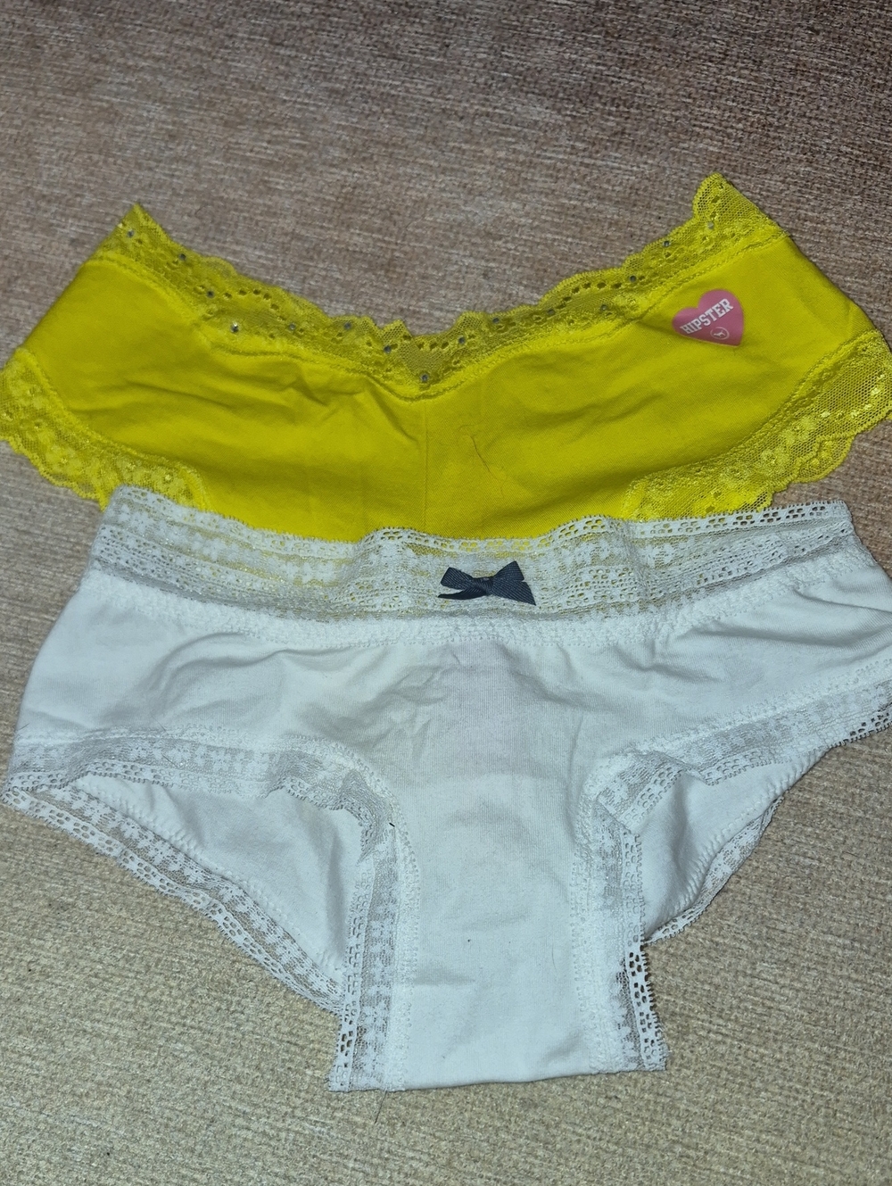Victoria's Secret Two-Pack Hipster Panties - Yellow & White